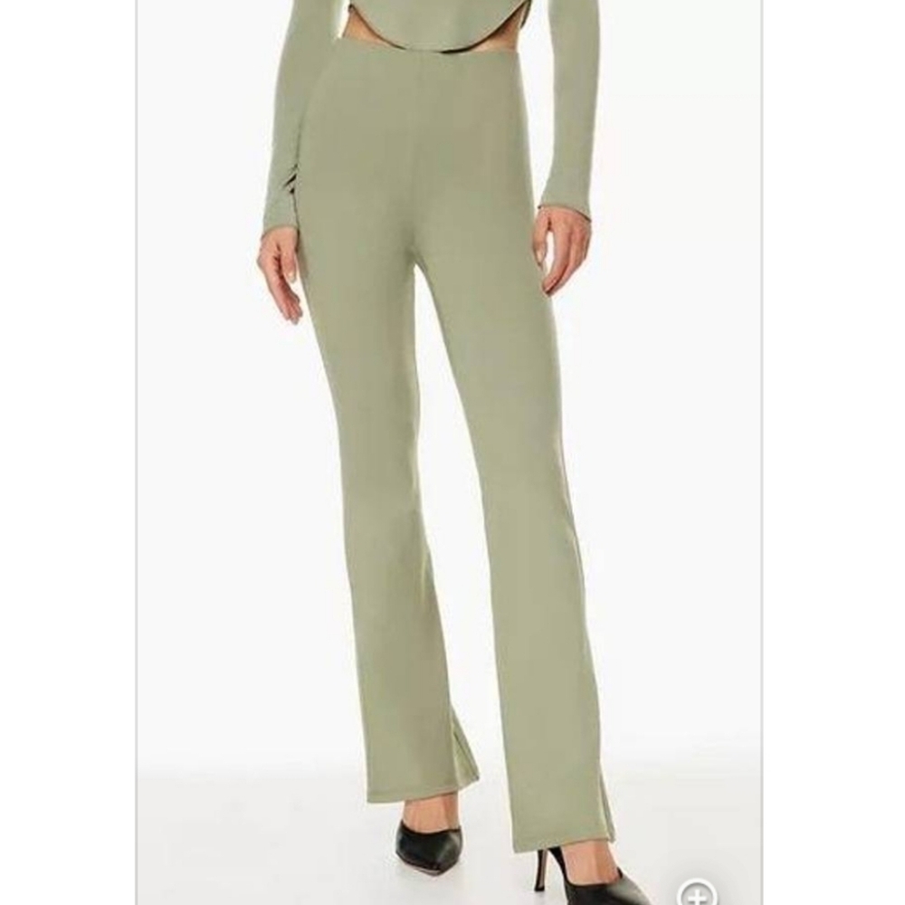 Aritzia Wilfred Mid Rise Kick Flare Candace Pants Size Large